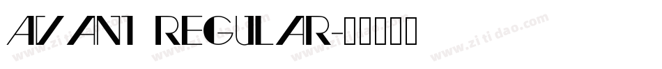 Avant Regular字体转换
